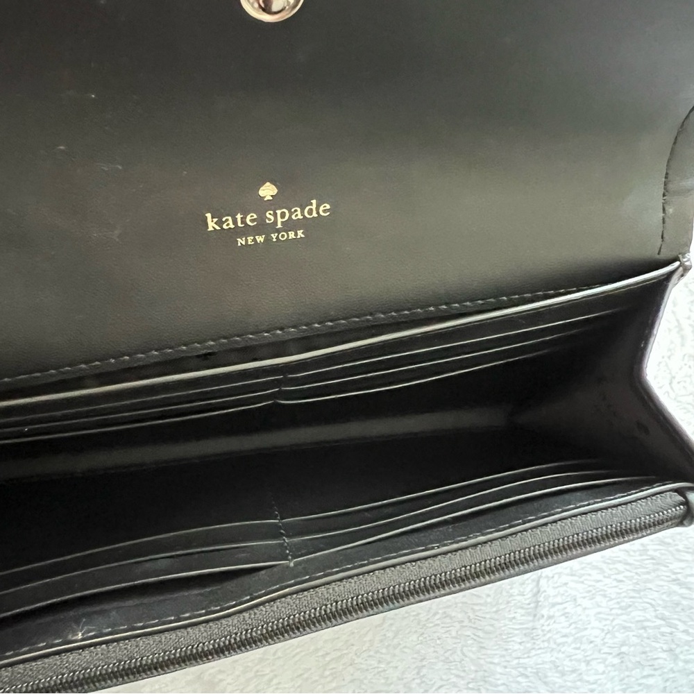 Kate Spade Rosie Flap Wallet - Black - Picture 8 of 13